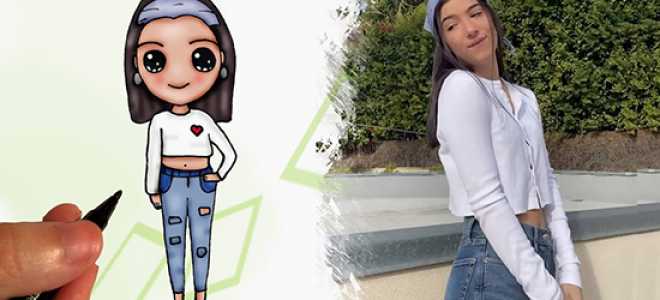 Как рисовать тик ток карандашом: поэтапно