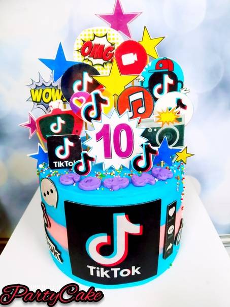 Торт тик ток на день рождения для девочки: как сделать