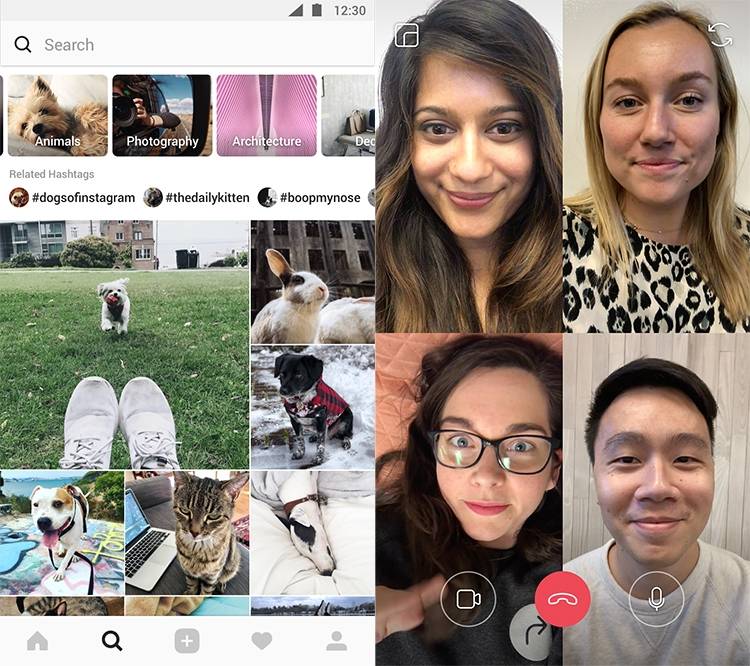 Как общаться в видеочате в instagram через смартфон